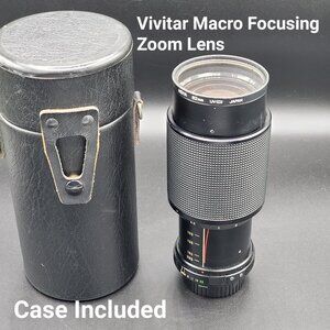 Vivitar Case and 75-205mm f/3.8 MC Macro Focusing Zoom Lens